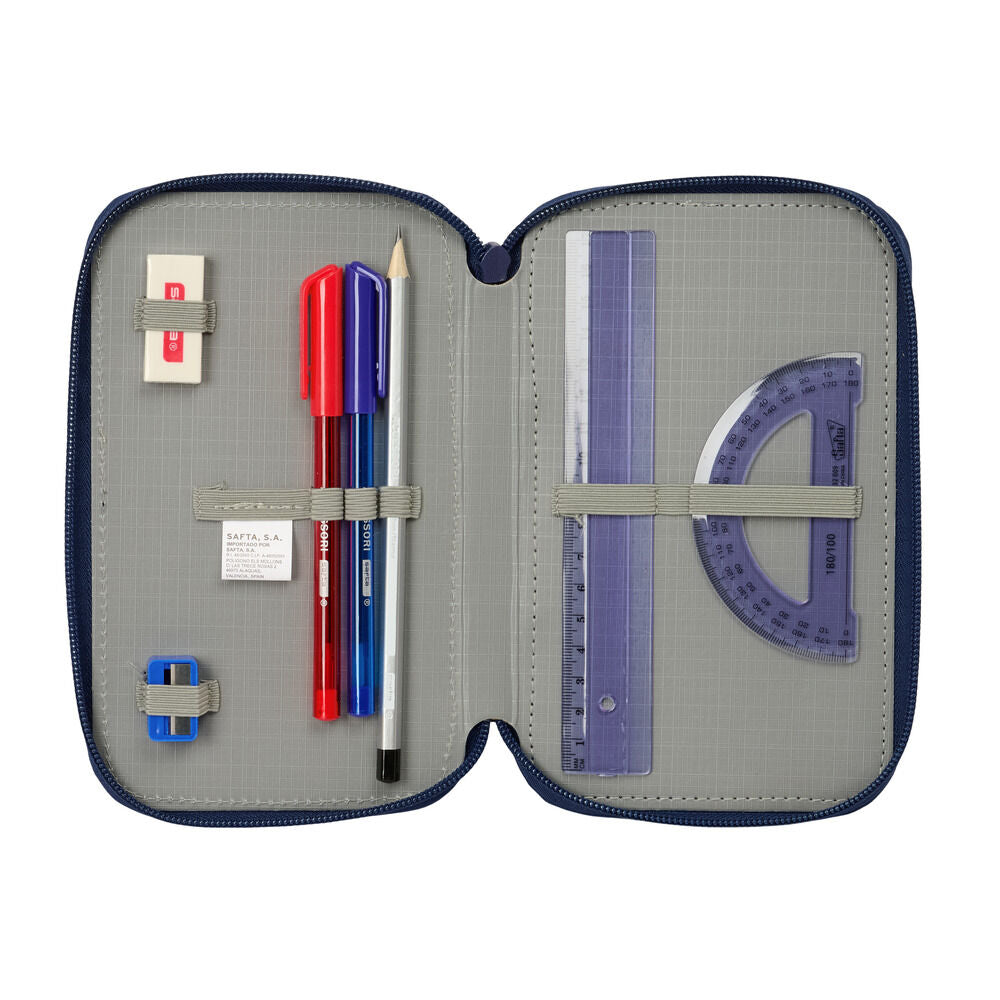 F.C. Barcelona 26/27 triple pencil case 37pzs Nerdscape