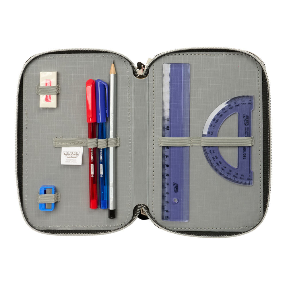 Masters of the Universe triple pencil case 37pcs