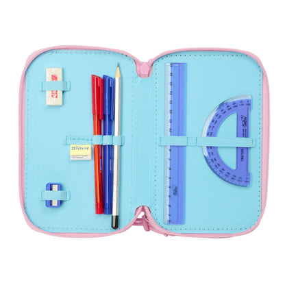 Disney Stitch Waves triple pencil case 37pcs