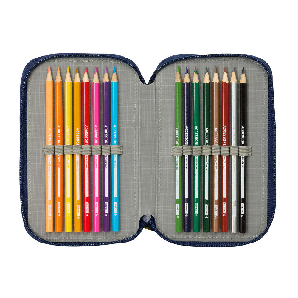 F.C. Barcelona 26/27 triple pencil case 37pzs Nerdscape
