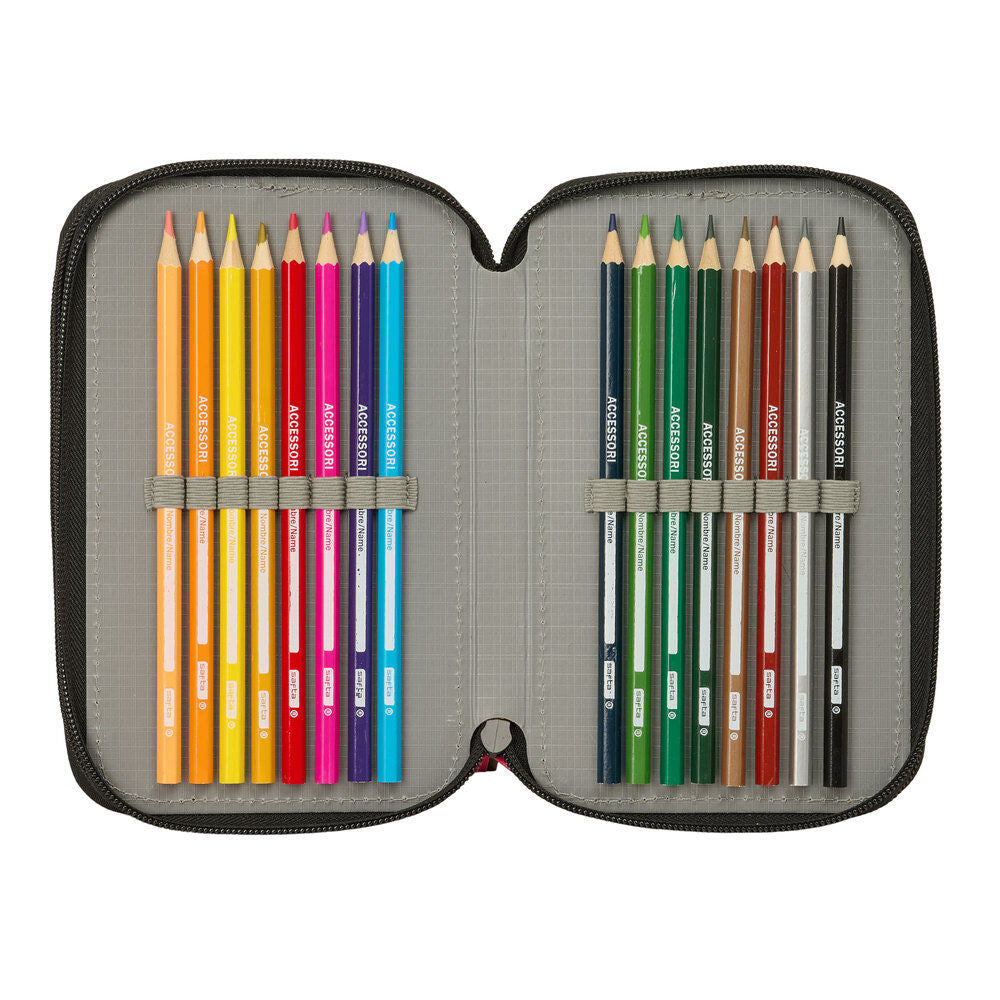 Real Madrid 26/27 triple pencil case 37pzs Nerdscape