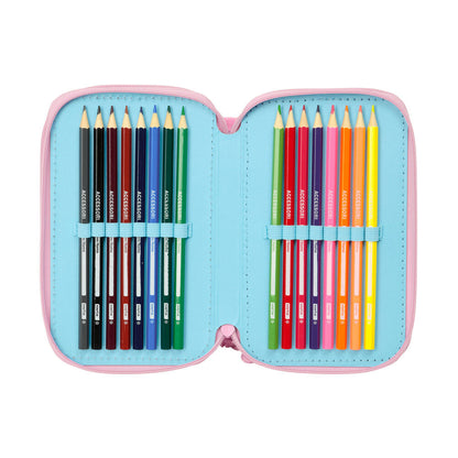 Disney Stitch Waves triple pencil case 37pcs