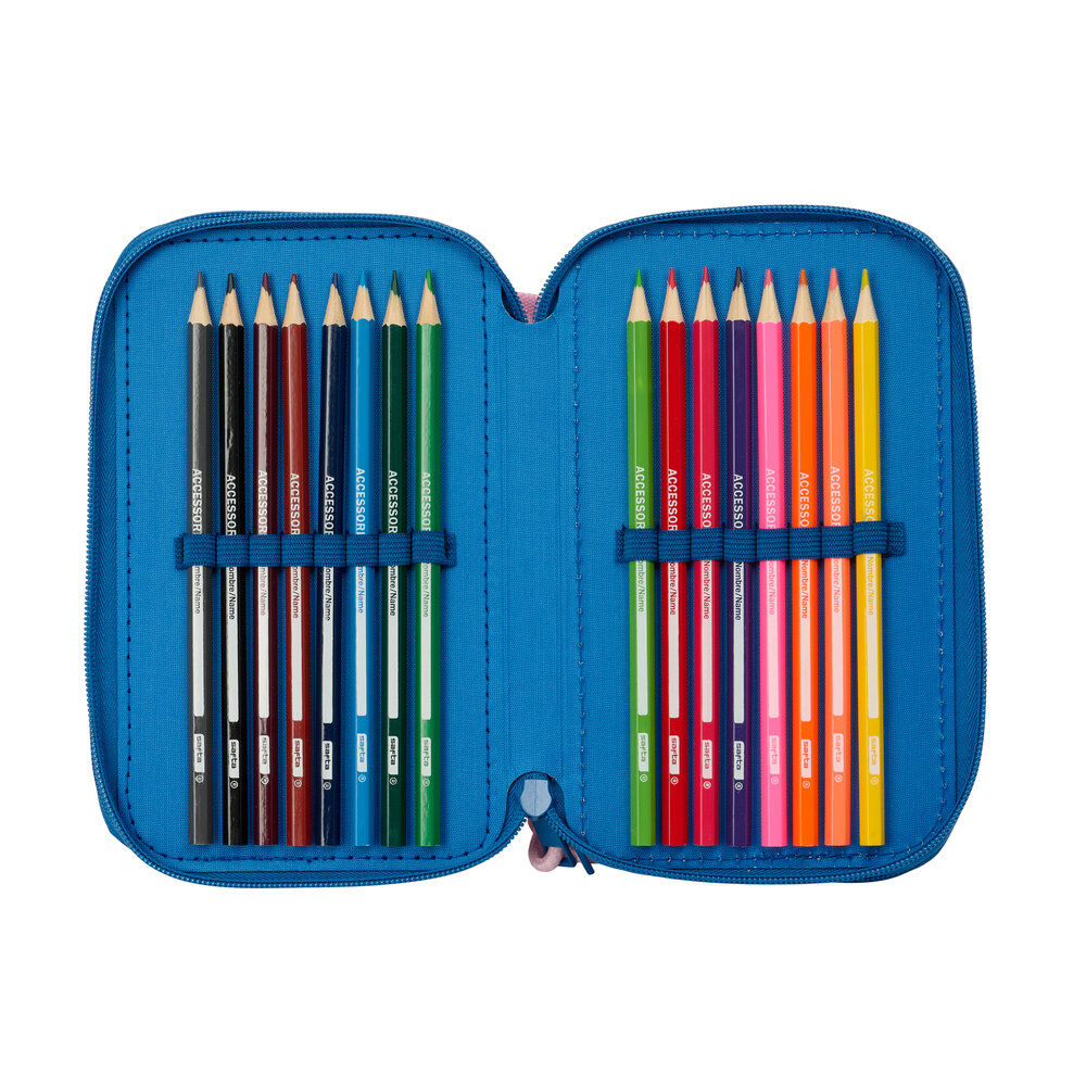 Disney Stitch & Angel triple pencil case 37pcs