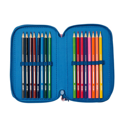 Disney Stitch & Angel triple pencil case 37pcs
