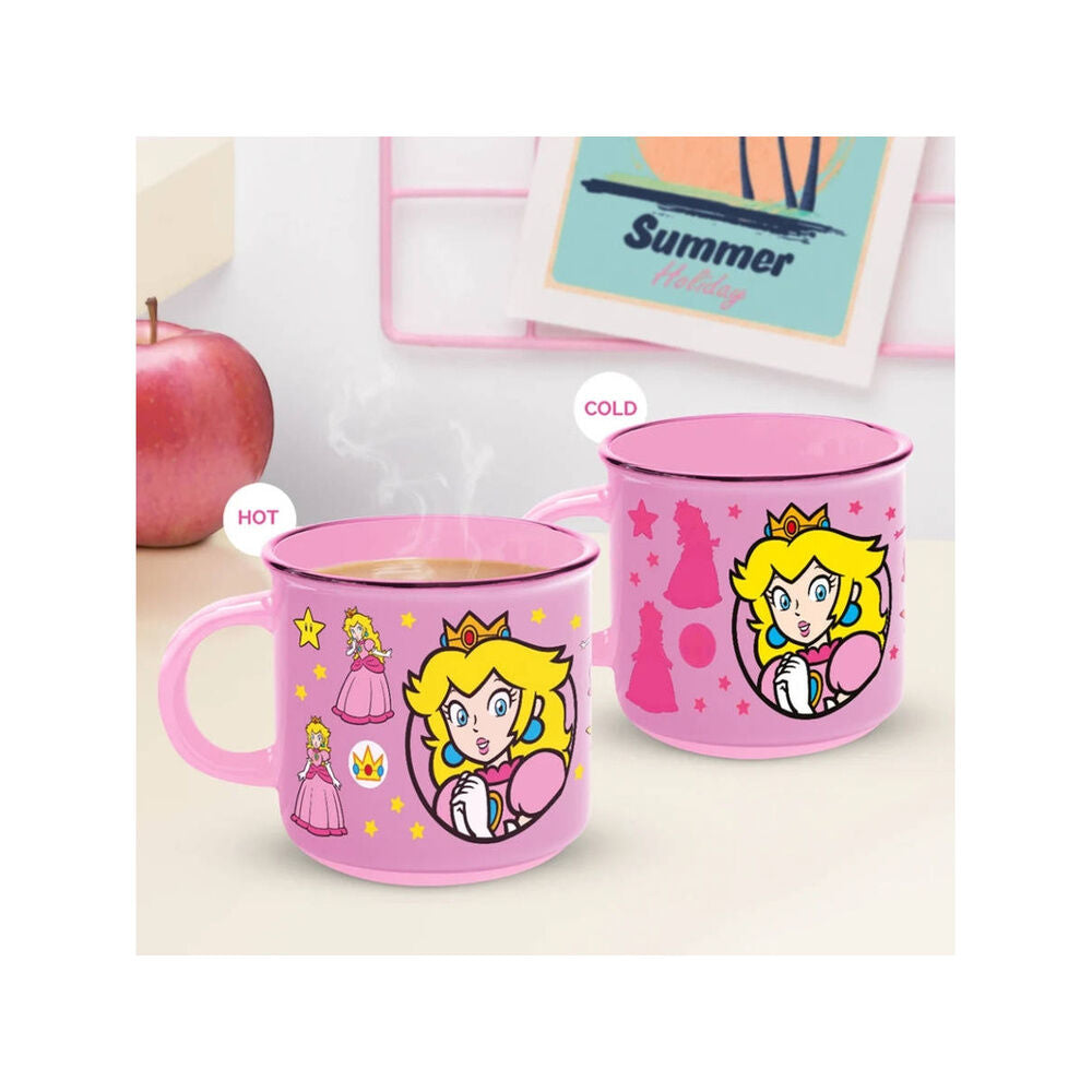 Super Mario Princess Peach heat change mug 350ml Nerdscape