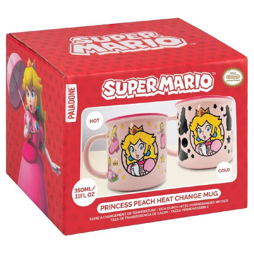 Super Mario Princess Peach heat change mug 350ml Nerdscape