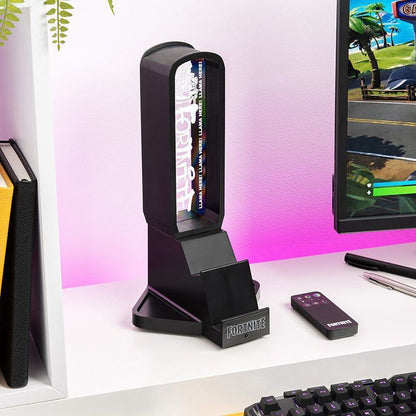 Fortnite desk headphone stand with light Nerdscape