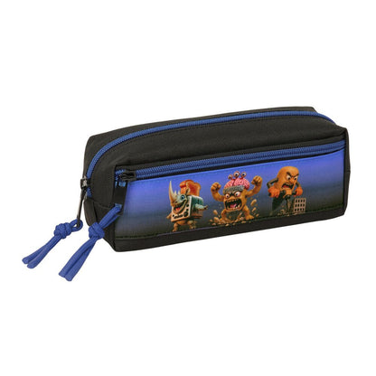 Brainrot triple pencil case