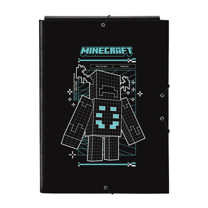Minecraft Screen A4 cardboard binder with flaps Nerdscape