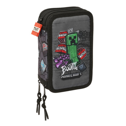 Minecraft Graffiti triple pencil case 37pcs Nerdscape