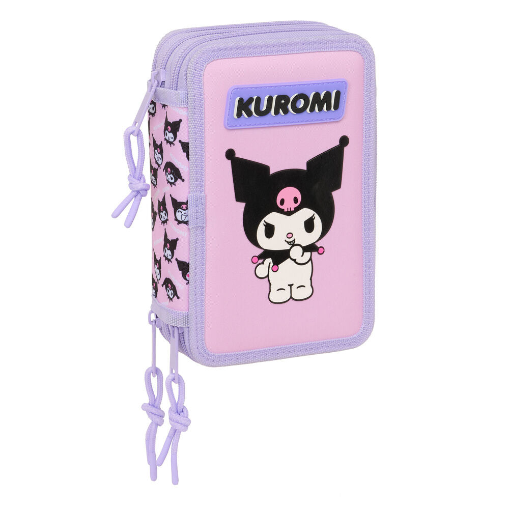 Hello Kitty Kuromi triple pencil case 37pcs