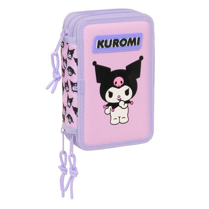 Hello Kitty Kuromi triple pencil case 37pcs