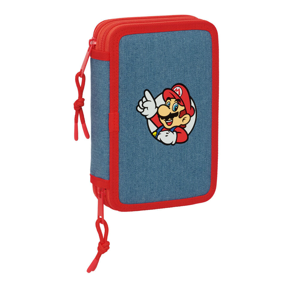 Super Mario double pencil case 29pcs Nerdscape
