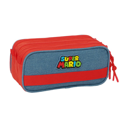 Super Mario triple pencil case