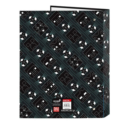 Minecraft Screen A4 cardboard 4 rings binder Nerdscape