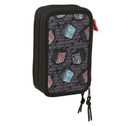 Minecraft Graffiti triple pencil case 37pcs Nerdscape