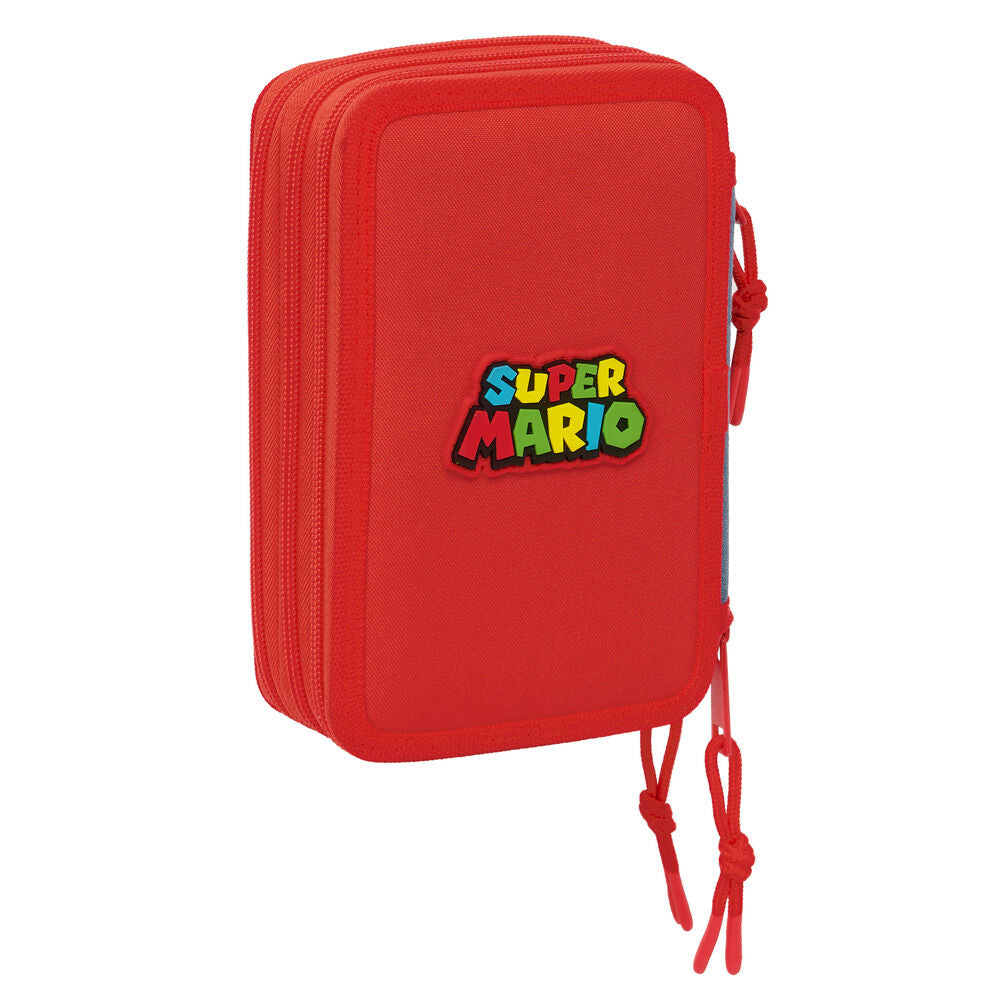 Super Mario triple pencil case 37pcs