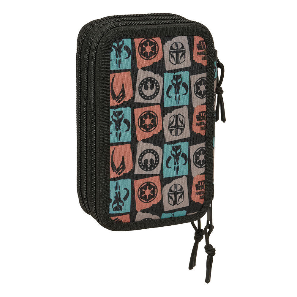 Star Wars Mandalorian & Grogu triple pencil case 37pcs