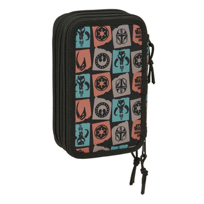 Star Wars Mandalorian & Grogu triple pencil case 37pcs