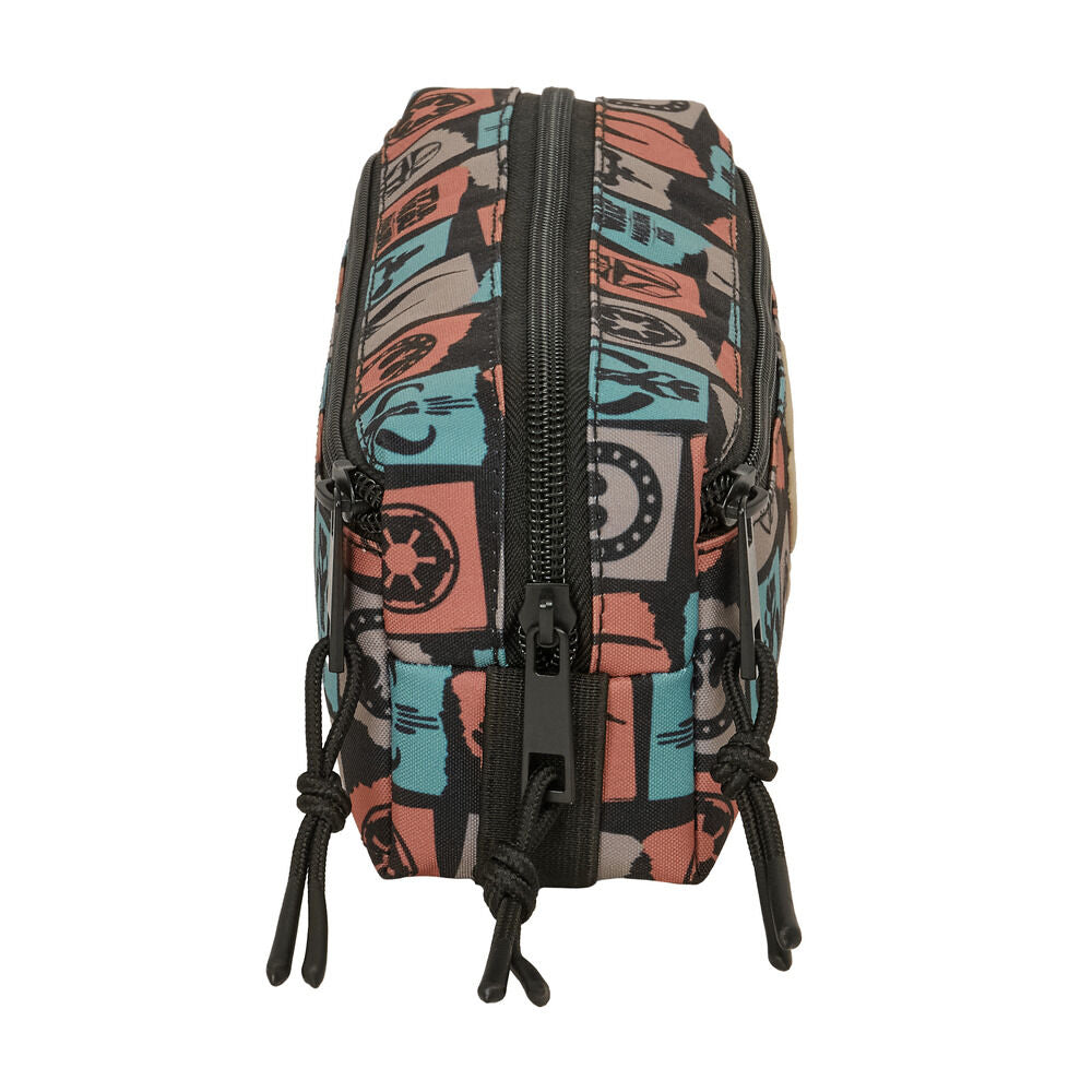 Star Wars Mandalorian & Grogu triple pencil case