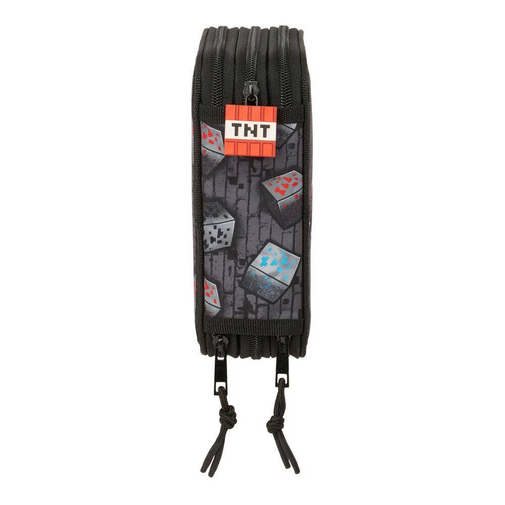 Minecraft Graffiti triple pencil case 37pcs Nerdscape