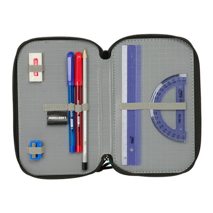 Minecraft Screen triple pencil case 37pcs Nerdscape