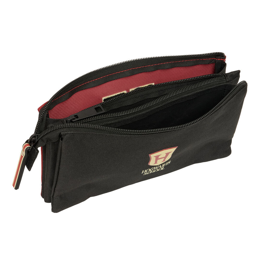 Harry Potter Hogwarts triple pencil case Nerdscape