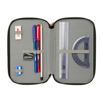 Minecraft Graffiti triple pencil case 37pcs Nerdscape