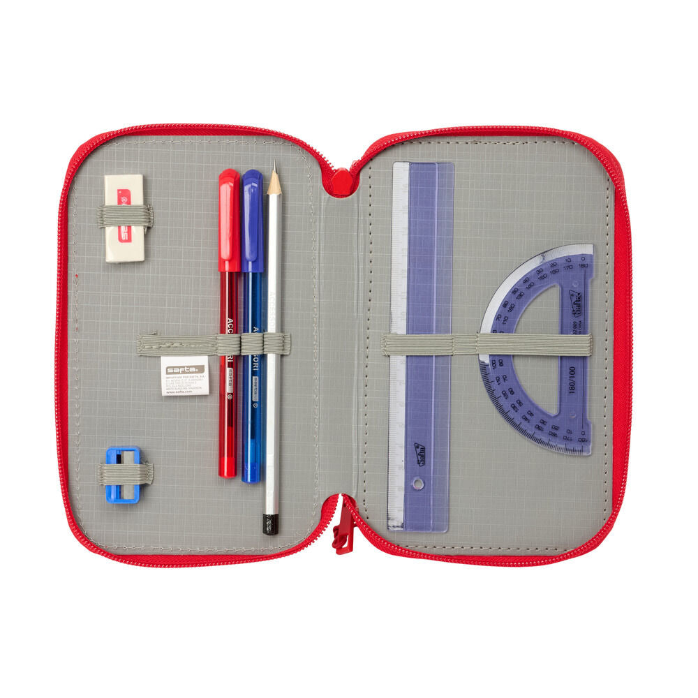 Disney Mickey & Friends Racing triple pencil case 37pcs Nerdscape