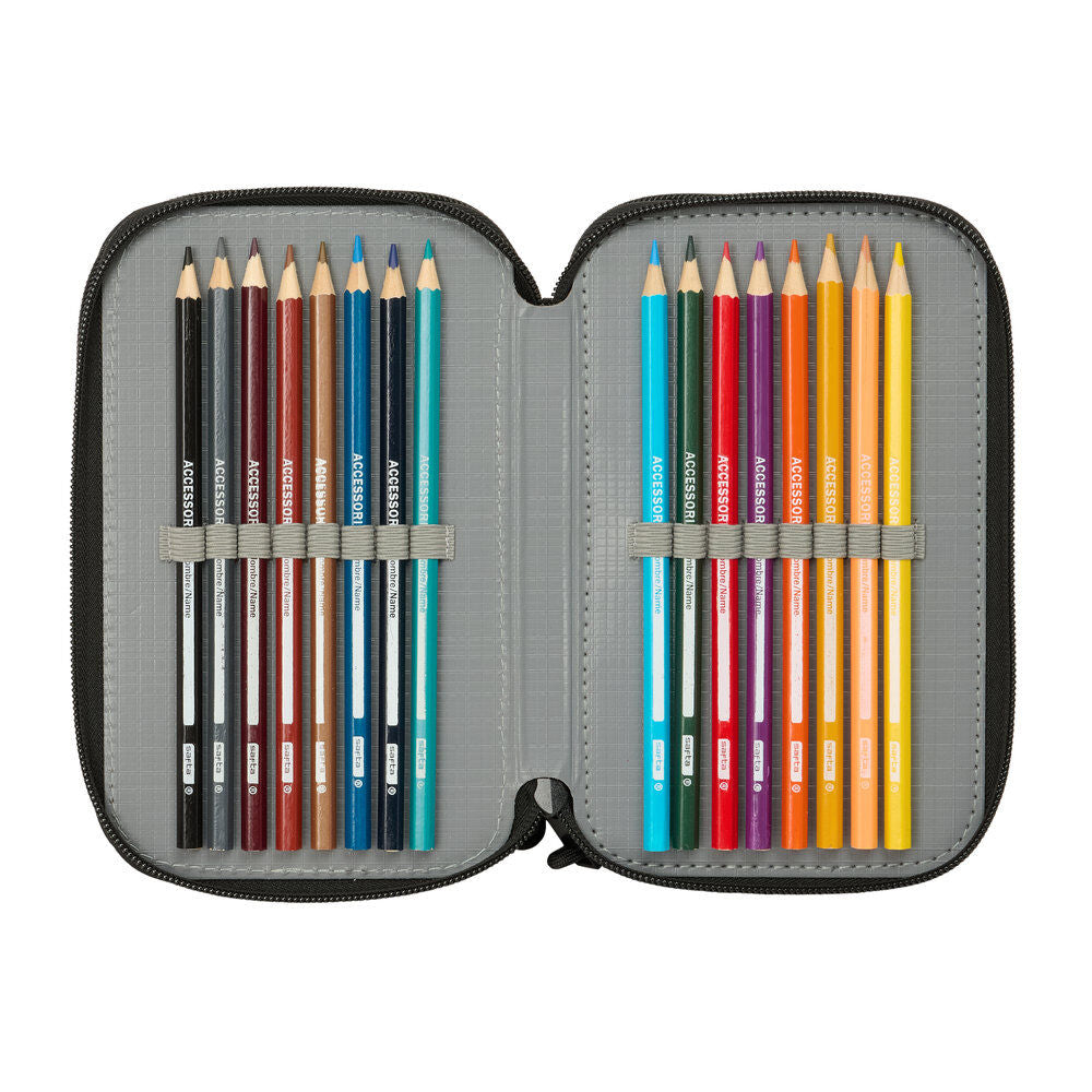 Minecraft Screen triple pencil case 37pcs Nerdscape