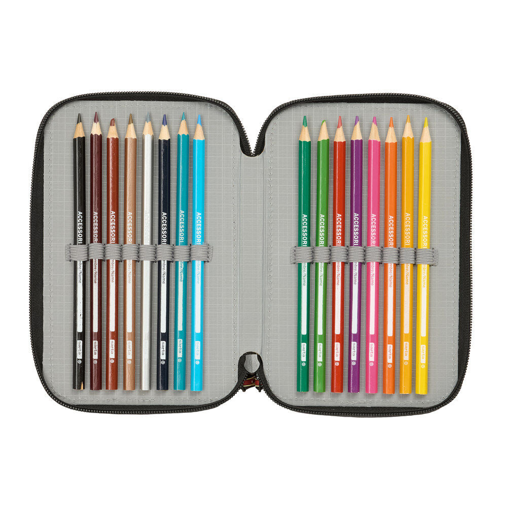 Harry Potter Hogwarts triple pencil case 37pcs Nerdscape
