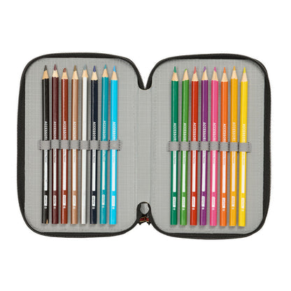 Harry Potter Hogwarts triple pencil case 37pcs Nerdscape