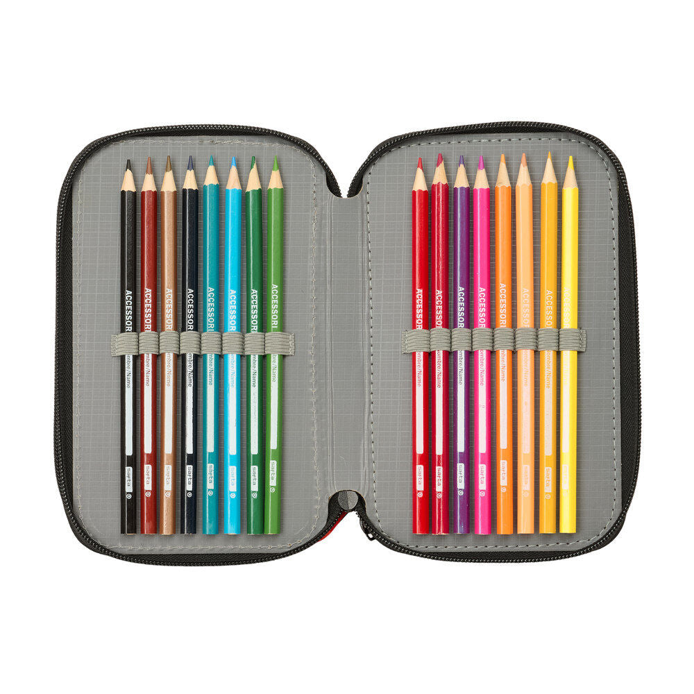 Minecraft Graffiti triple pencil case 37pcs Nerdscape