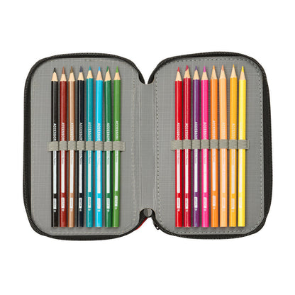 Minecraft Graffiti triple pencil case 37pcs Nerdscape