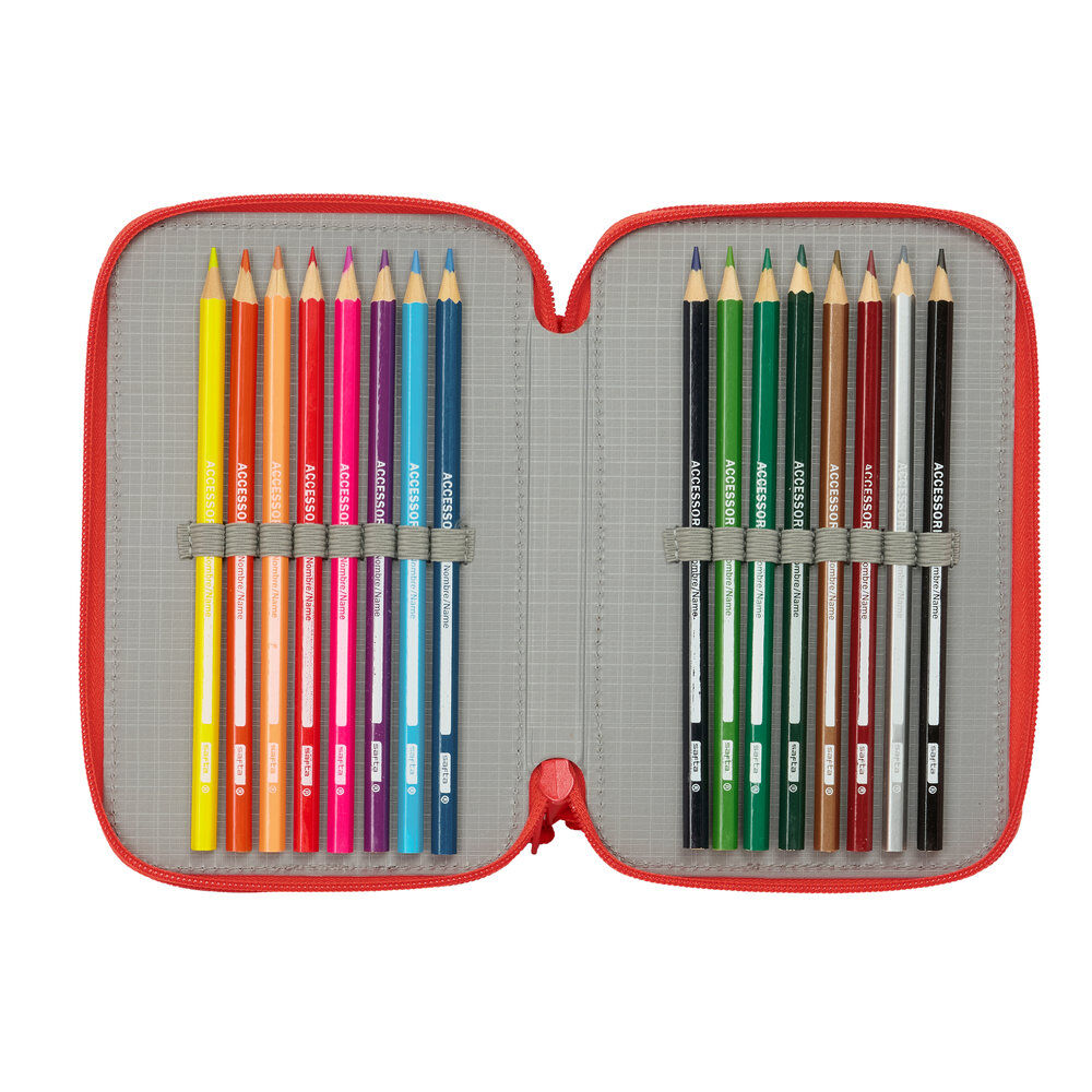 Super Mario triple pencil case 37pcs