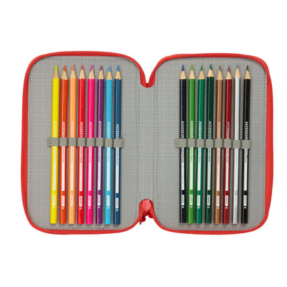 Super Mario triple pencil case 37pcs
