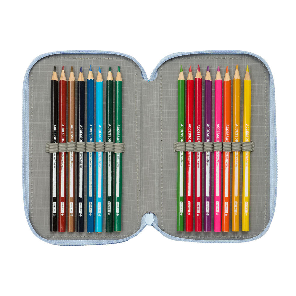 Disney Frozen triple pencil case 37pcs Nerdscape