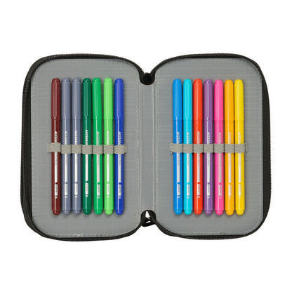 Minecraft Screen triple pencil case 37pcs Nerdscape