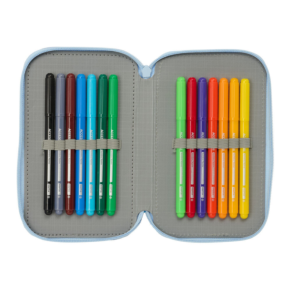 Disney Frozen triple pencil case 37pcs Nerdscape