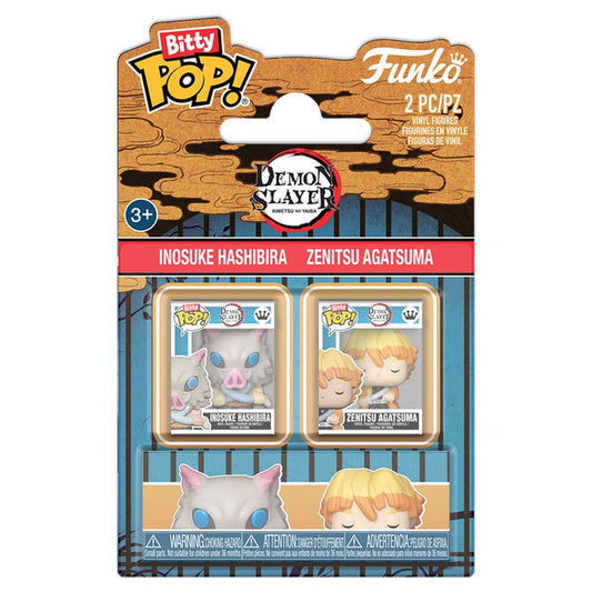 Bitty POP! pack 2 Demon Slayer Inosuke & Zenitsu