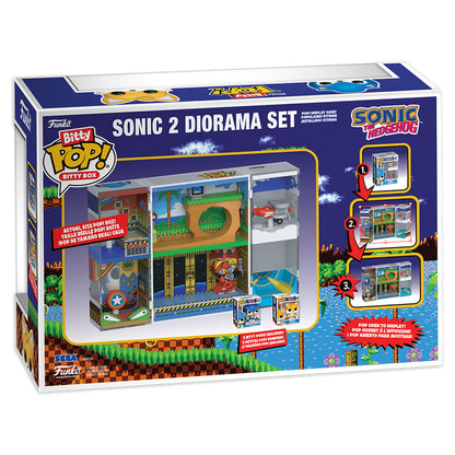 Bitty POP Boxes figure Sonic The Hedgehog Sonic 2 diorama Set