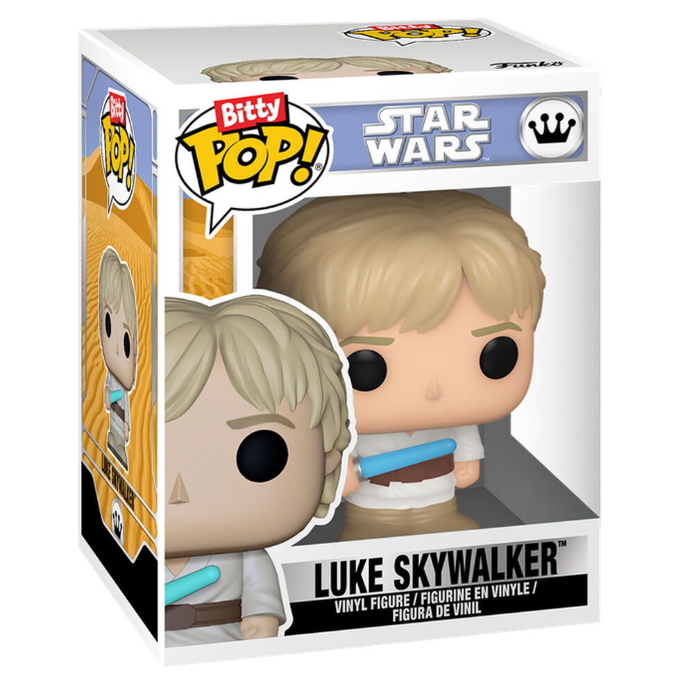 Bitty POP figure Star Wars 8 Bit Luke Skywalker & Arcade Case