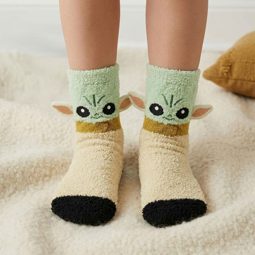 Star Wars The Mandalorian Baby Yoda anti-slip socks Nerdscape