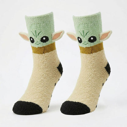 Star Wars The Mandalorian Baby Yoda anti-slip socks Nerdscape