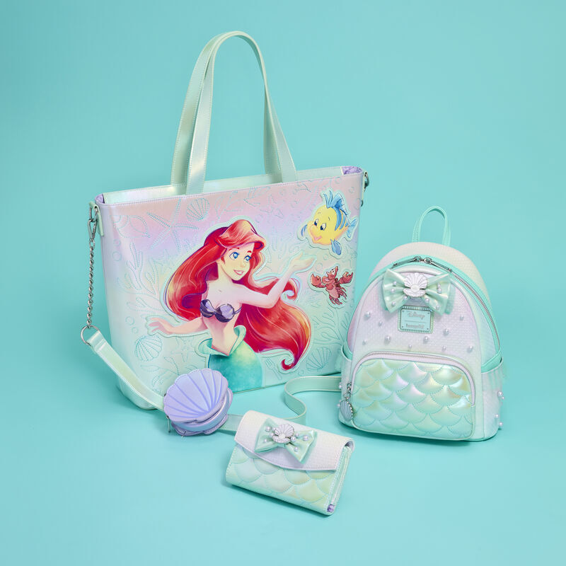 Loungefly Disney The Little Mermaid Iridescent Pearl flap wallet Nerdscape