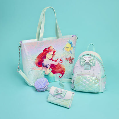 Loungefly Disney The Little Mermaid Iridescent Pearl flap wallet Nerdscape