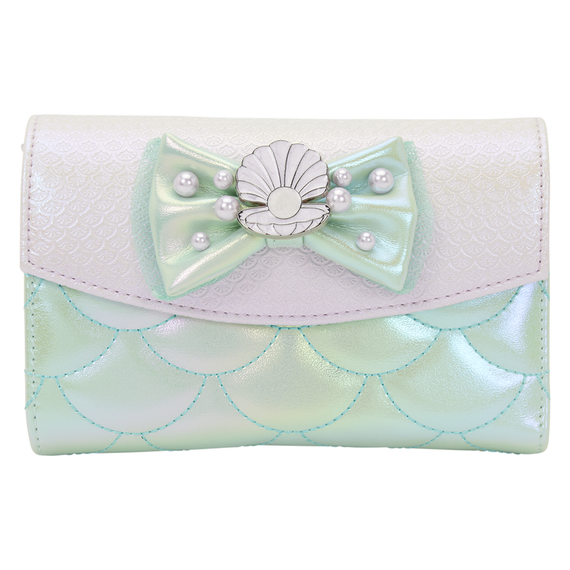 Loungefly Disney The Little Mermaid Iridescent Pearl flap wallet Nerdscape