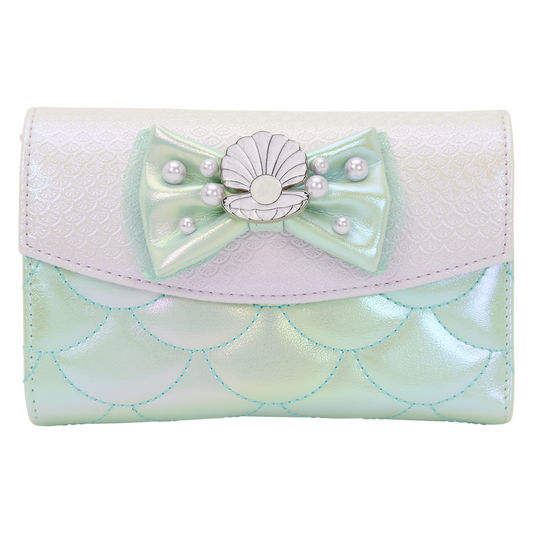 Loungefly Disney The Little Mermaid Iridescent Pearl flap wallet Nerdscape