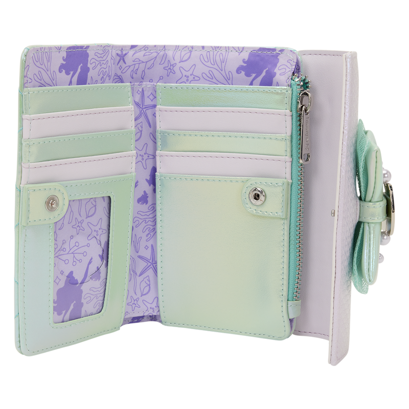 Loungefly Disney The Little Mermaid Iridescent Pearl flap wallet Nerdscape