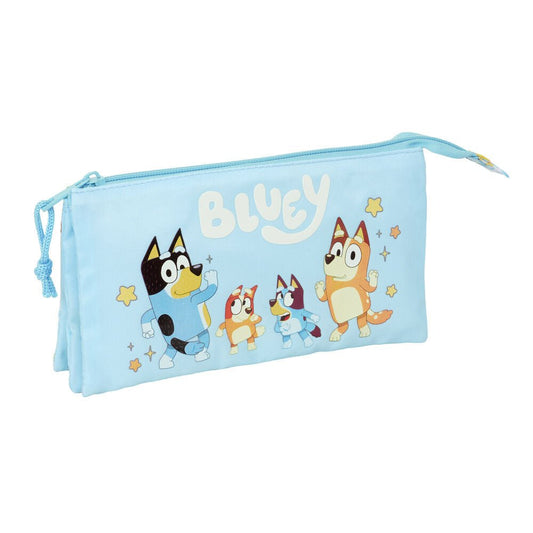 Bluey Ready triple pencil case